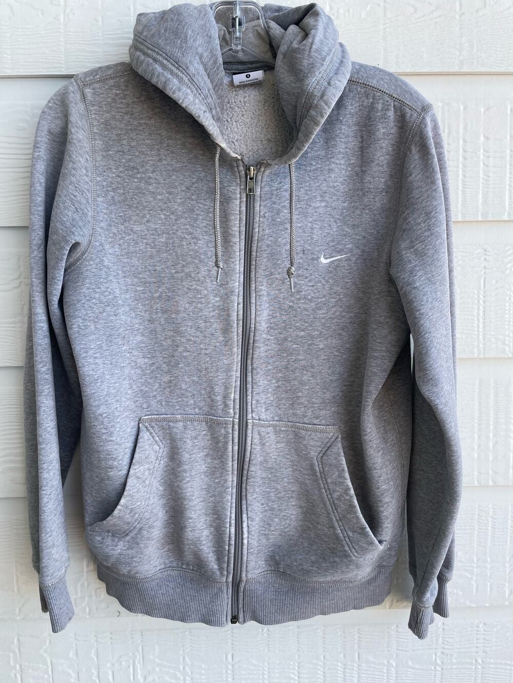 2010 gray Nike Zip hoodie SM Y2K
